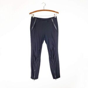 Anatomie Flora Pants Sailor Zip Black Ankle Zip Shaped Knee Travel Size Small